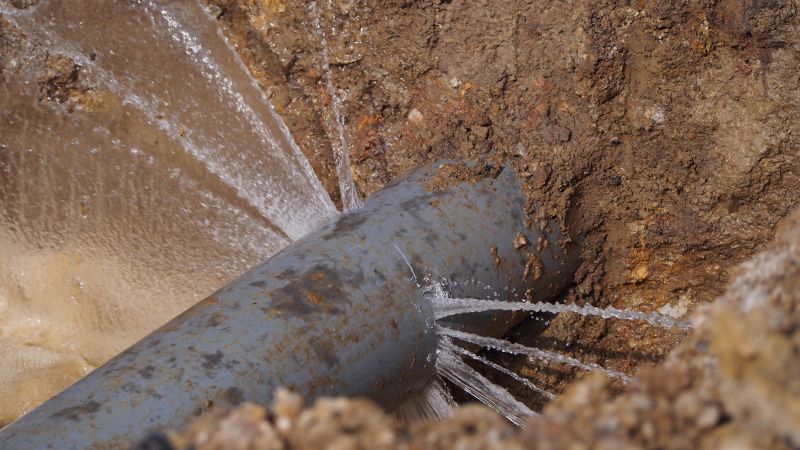 Burst Water Line Repair